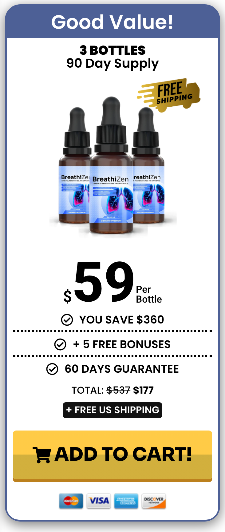 BreathiZen 90 day supply